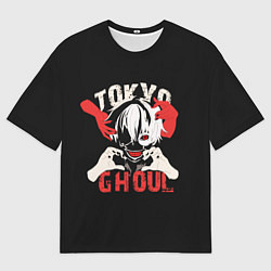 Футболка оверсайз мужская Kaneki Ken - Tokyo Ghoul, цвет: 3D-принт