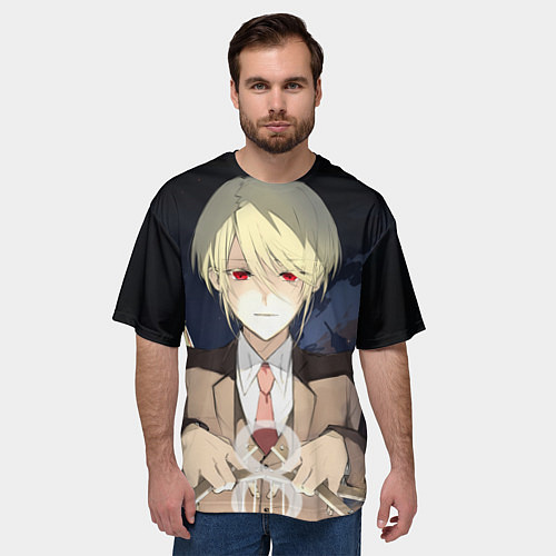 Мужская футболка оверсайз Луис Джеймс Мориарти / 3D-принт – фото 3