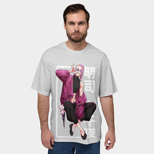 Мужская футболка оверсайз Akashi Haruchiyo TR / 3D-принт – фото 3