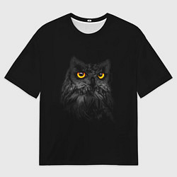 Футболка оверсайз мужская Сова ночью, цвет: 3D-принт