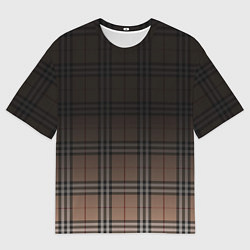 Футболка оверсайз мужская Tartan gradient, цвет: 3D-принт