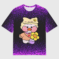 Футболка оверсайз мужская Утя: Лалафанфан уточка, цвет: 3D-принт