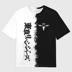 Футболка оверсайз мужская Токийские мстители : Банда Вальгала, цвет: 3D-принт