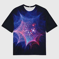 Футболка оверсайз мужская Узоры из линий и кругов, цвет: 3D-принт