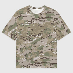 Мужская футболка оверсайз Мультикам камуфляж