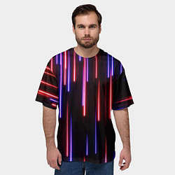 Футболка оверсайз мужская Метеоритный дождь, цвет: 3D-принт — фото 2