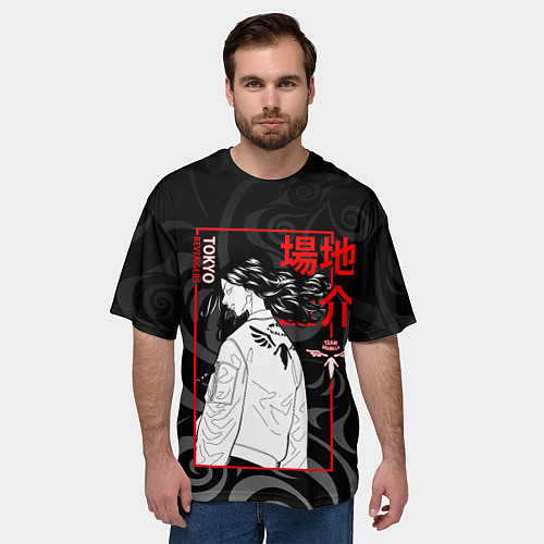 Мужская футболка оверсайз Кейске Баджи - Токийские мстители / 3D-принт – фото 3