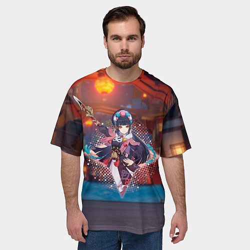 Мужская футболка оверсайз Юнь Цзинь в примогеме / 3D-принт – фото 3