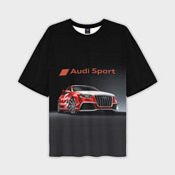 Футболка оверсайз мужская Audi sport - racing team, цвет: 3D-принт