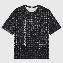 Футболка оверсайз мужская AMG - pattern - minimalism, цвет: 3D-принт