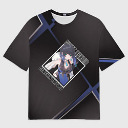 Футболка оверсайз мужская Е Лань в ромбе, цвет: 3D-принт