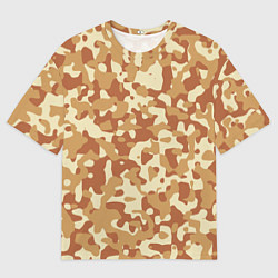 Футболка оверсайз мужская Камуфляж Italian Desert, цвет: 3D-принт