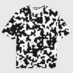 Футболка оверсайз мужская Камуфляж Cowskin средний, цвет: 3D-принт