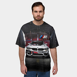 Футболка оверсайз мужская BMW M4 GT4 - Motorsport, цвет: 3D-принт — фото 2