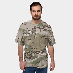 Футболка оверсайз мужская Камуфляж Multicam, цвет: 3D-принт — фото 2