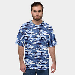 Футболка оверсайз мужская Камуфляж Navi Camo, цвет: 3D-принт — фото 2