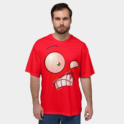 Мужская футболка оверсайз Plants vs Zombies - Перчик / 3D-принт – фото 3