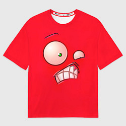 Футболка оверсайз мужская Plants vs Zombies - Перчик, цвет: 3D-принт