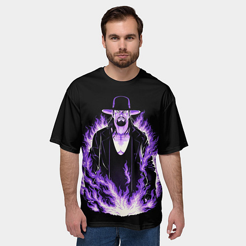 Мужская футболка оверсайз The phenom undertaker / 3D-принт – фото 3