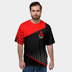 Футболка оверсайз мужская Mitsubishi - Sportwear, цвет: 3D-принт — фото 2