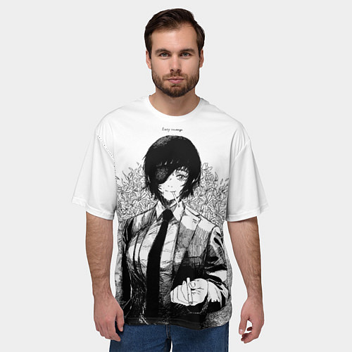 Мужская футболка оверсайз Himeno / 3D-принт – фото 3