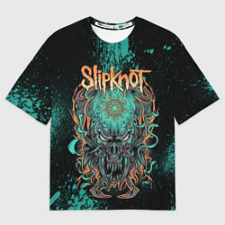 Футболка оверсайз мужская Slipknot monster, цвет: 3D-принт