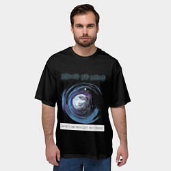Футболка оверсайз мужская Круги на воде, цвет: 3D-принт — фото 2