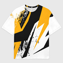 Мужская футболка оверсайз Гоночная абстракция