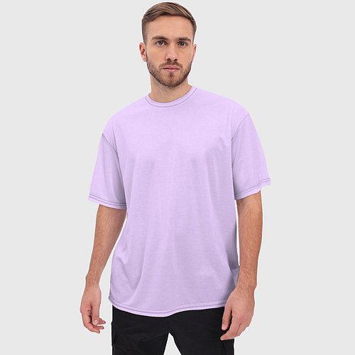 Мужская футболка оверсайз Цифровая лаванда 2023 / 3D-принт – фото 3