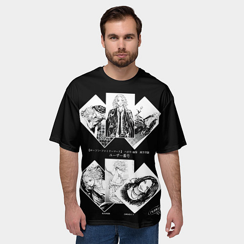 Мужская футболка оверсайз Эстетика токийских мстителей / 3D-принт – фото 3