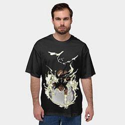 Футболка оверсайз мужская Йоруичи Шихоин Неко, цвет: 3D-принт — фото 2