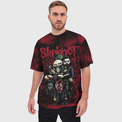 Футболка оверсайз мужская Slipknot art, цвет: 3D-принт — фото 2