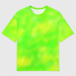 Футболка оверсайз мужская Цвет сочное яблоко, цвет: 3D-принт