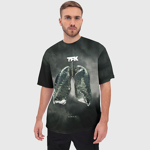 Мужская футболка оверсайз Exhale - Thousand Foot Krutch / 3D-принт – фото 3