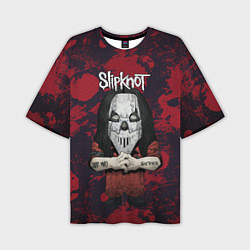 Футболка оверсайз мужская Slipknot dark red, цвет: 3D-принт