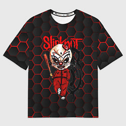 Футболка оверсайз мужская Slipknot объемные соты, цвет: 3D-принт