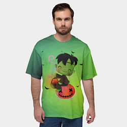 Футболка оверсайз мужская Маленький Франки, цвет: 3D-принт — фото 2