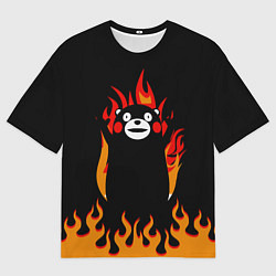 Мужская футболка оверсайз Восхваляющий Кумамон - Тайна Кумамона