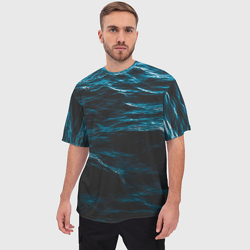 Мужская футболка оверсайз Глубокое море / 3D-принт – фото 3