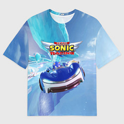 Футболка оверсайз мужская Team Sonic racing - hedgehog - speed, цвет: 3D-принт
