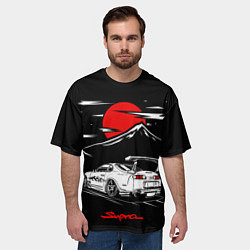 Футболка оверсайз мужская Тойота супра - JDM Style, цвет: 3D-принт — фото 2