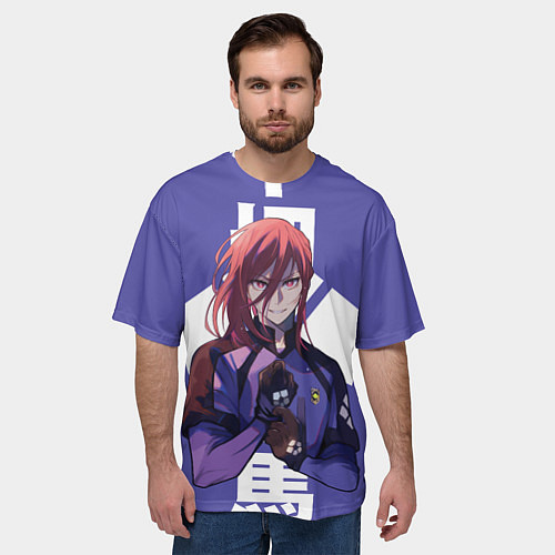 Мужская футболка оверсайз Хёма Чигири / 3D-принт – фото 3