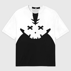 Мужская футболка оверсайз Татуировка Ребекки - ЧБ