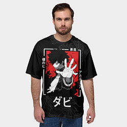 Футболка оверсайз мужская Моя геройская академия: Даби, цвет: 3D-принт — фото 2