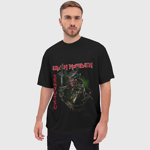 Мужская футболка оверсайз Iron Maiden Senjutsu samurai / 3D-принт – фото 3