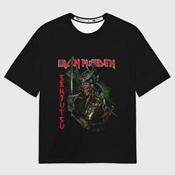 Футболка оверсайз мужская Iron Maiden Senjutsu samurai, цвет: 3D-принт
