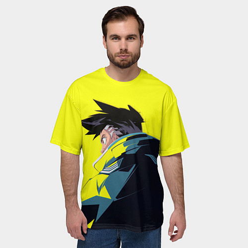 Мужская футболка оверсайз Дэвид Мартинес - эджраннер / 3D-принт – фото 3