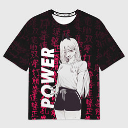 Футболка оверсайз мужская Человек бензопила Power, цвет: 3D-принт