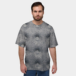 Футболка оверсайз мужская Мебельная обивка - текстура, цвет: 3D-принт — фото 2