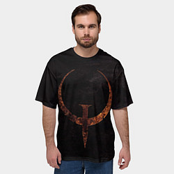Футболка оверсайз мужская Quake 1, цвет: 3D-принт — фото 2